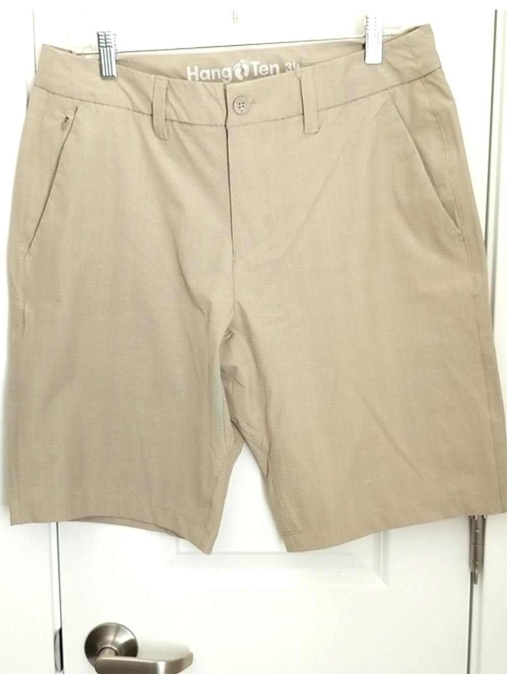 Hang Ten Men 34 Beige Casual Shorts